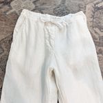CP Shades  Pull On Drawstring‎ Linen Pants in White Boho Coastal Bohemian Size XS Photo 1