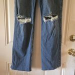 Hollister Ultra High Rise Dad Jeans Size 23 (000) Stretchy Ripped Destroyed Y2K Photo 2