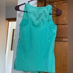 Papaya  Turquoise Eyelet Sleeveless Top 8 Photo 1