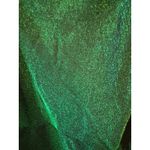 Halara Brand New  Women's Size Small Metallic Green Midi Dress with Slit Photo 6