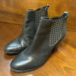 Antonio Melani  Black Leather Studded Bootie Heels Women’s 9 Grunge Witch Biker Photo 0