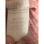 Fresh Produce Button Down Top Floral Pink 100% Linen Long Sleeve Women's Large Photo 4