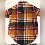 American Eagle AEO Outfitters Plaid Teddy Sherpa Fireside Shacket Size Small Photo 4