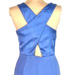 DKNY  Cross Back Scuba Crepe Gown 2 New Periwinkle Blue Formal Dress Black Tie Photo 8