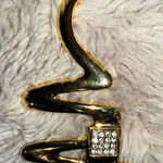 Vtg Brooch‎ Or Pendant Stylized Swirl Signed PARK LANE Gold Tone Pave Photo 0