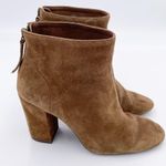 Ash Joy Block Heeled Ankle Boots Light Brown Suede Leather Women's Size 39 / 8 Photo 1