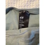 H&M Green Bathing Suit Polka Dot Strapless US 10 Removable Tie Full Coverage Photo 1