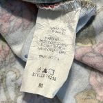 Acting Pro  medium blouse hi low tie front short sleeve blue floral print soft Photo 5