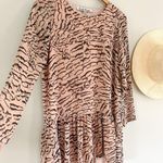 Lovers + Friends  x Revolve | Heart Babydoll Drop Waist Zebra Animal Print | Sz S Photo 2