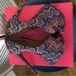 Betsey Johnson Bardot Pink Purple Zigzag Platform Heels 9.5 Photo 7