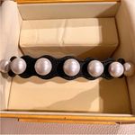 Fendi  Black Ribbon And Pearls Choker - Rare & HTF Photo 5