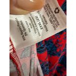 Time & Tru Red Navy Floral Long Sleeve Fall Autumn Dress Casual Size XXXL Holiday Photo 6