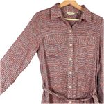 Anthropologie 11.1 Tylho Long Sleeve Button Down Dress Size M Preppy Office Belt Photo 3