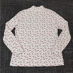 Vintage Woman’s Bird Turtleneck Top Cardinals Holiday North Crest Large Red Photo 0