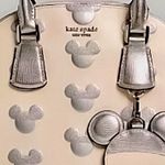 Kate Spade x DISNEY Silver Mickey Mouse Embossed Satchel with Crossbody Strap Photo 14