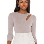 525 America Long Sleeve Layered Cut Out Ribbed Knit Top Women’s Large Photo 0