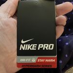 Nike NWT  Pro Dri-Fit Hyperwarm Series Polka Dot Leggings, Large Photo 5