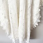 Dance & Marvel  | Lace Eyelet Cover Up Kimono Wrap Tie  White Oversized | Small Photo 7