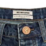 One Teaspoon  High Waist Bandits Tuscany Denim Jean Short Size 25 Festival Boho Photo 6