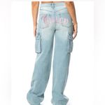 Juicy Couture Women's Blue Cargo Jeans Size 13 Photo 3