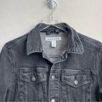 Amazon Essentials Grey Black Denim Jacket Small Gray Photo 1