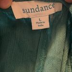 Sundance  Teal Spice Route Embroidered Wide‎ Leg Pants Elastic Waist Size Large Photo 2