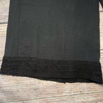 Adrianna Papell Wide Leg Black Gaucho Cropped Pants Womens Large Crochet Boho Photo 1