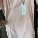 Petal and Pup NEW Sndys tuscany mini dress peachy baby pink puff sleeves cotton Photo 4