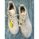 Adidas Advantage Tennis Shoes White Gold Cloudfoam Comfort Women's 7.5 Photo 1