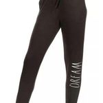 Rae Dunn Women DREAM Black Drawstring Lounge Pants with Pockets Size Medium Photo 0