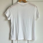 SKIMS  Sheer Jersey T-Shirt in Snow, Size Small Photo 6