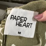 Paper Heart  Anthropologie green and White Linen Sleeveless Maxi Dress Size M Photo 4