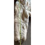 Vintage Elam White Brown Beige Rabbit Fur Zip Down Long Sleeve Women’s Sz M Size M Photo 6