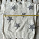 Pink Rose Dry Goods Star Sweater Size M Cream With Grey Stars Photo 6
