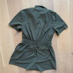 Avenue NWOT Athleta  Drawstring Elastic Waist Romper in Olive Green Size Large Photo 8