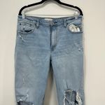 Abercrombie & Fitch Abercrombie Fitch The‎ Mom High Rise Jeans 31 Distress Straight Leg Denim Cotton Photo 3