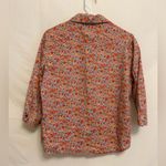 Winnie the Pooh Floral Button Down Cotton Shirt‎ Size Small Red Photo 5