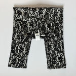 Karen Kane  Black and White Floral Lace Boho Print Ponte Pants Size 12 NWT Photo 1