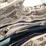 Urban Expression New Urban Expressions Trendy Snake Print Moon Satchel Purse Warm Neutral Tones Photo 5