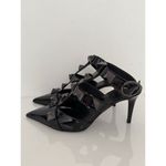Valentino Garavani Valentino Women Black Roman Stud Patent Leather Pump Heels Shoes Size EU 37 US 7 Photo 3