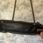 Rebecca Minkoff  Swing Double Chain Black Leather Shoulder Bag Women's Handbag Photo 6