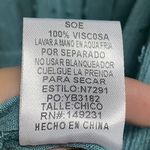 Kori America Medium Blue Swiss Dot Womens Babydoll Short Dress Photo 12