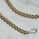 Lightweight Coin Charm Gold Tone Metal Chain Link Belt ✨ Photo 3