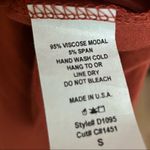 Ahn & Ahn Burnt Orange Stretch Jersey Knit Maxi Dress S NWOT Orange Photo 5