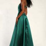 Fete Fantasy Emerald Green Taffeta Backless A Photo 2