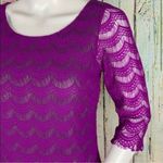 Free People  Holly Lace Fuschia Purple Mini Sheath Dress XS Photo 6