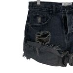 Free People One TeaSpoon Bandits Distressed Jeans Shorts Size 25 Photo 2