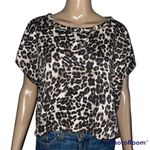 PaperMoon  oversized cropped leopard print tee Photo 1