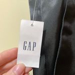 Gap Womens New  Black Satin Girlfriend Crop Mid Rise Pants Photo 3