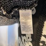 Loft ANN TAYLOR Blue/Gray with Shiny Silver Fiber Sweater Size Medium 3/4 Sleeve Photo 5